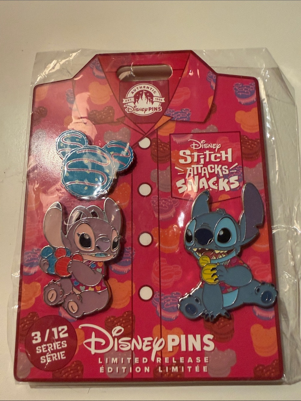 Disney Stitch Attacks Snacks Pin Set #3 of 12